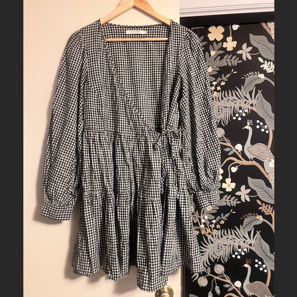 Christy Dawn Gingham Midi Dress size Medium - Picture 1 of 4